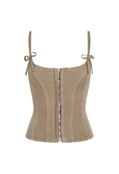 Charismatic Denim Corset
