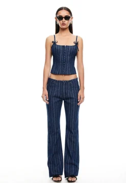 Charismatic Denim Corset