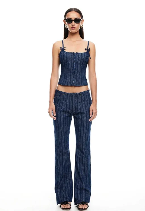 Charismatic Denim Corset