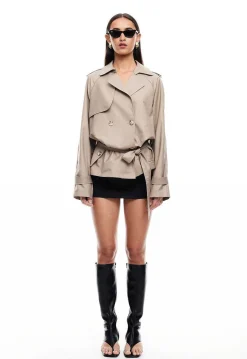 Cropped Trencherous Coat