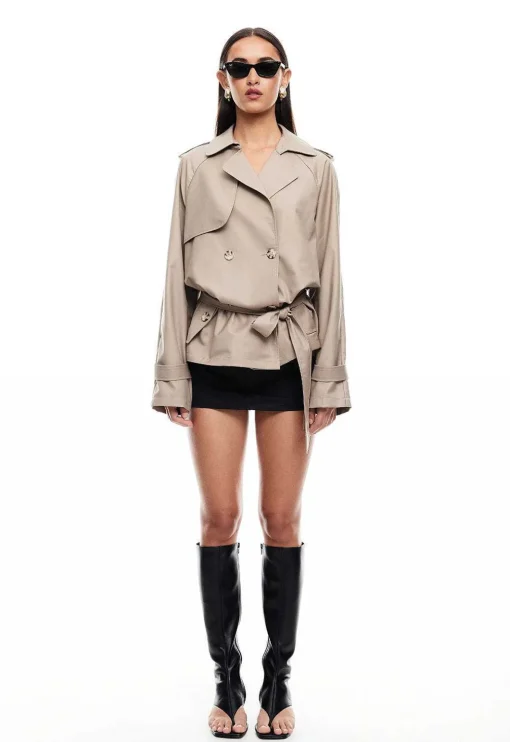 Cropped Trencherous Coat