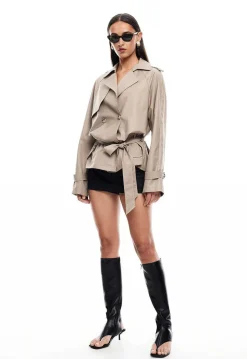 Cropped Trencherous Coat