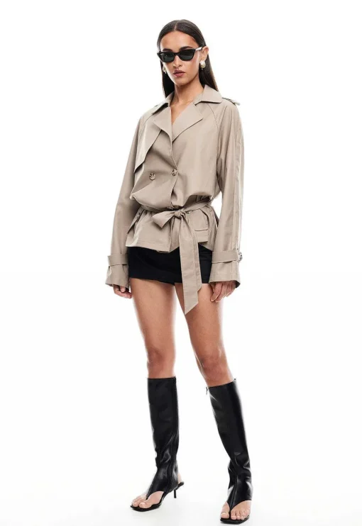 Cropped Trencherous Coat