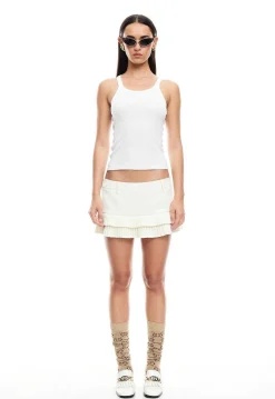 Double Ruffle Mini Skort