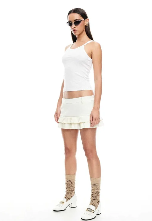 Double Ruffle Mini Skort