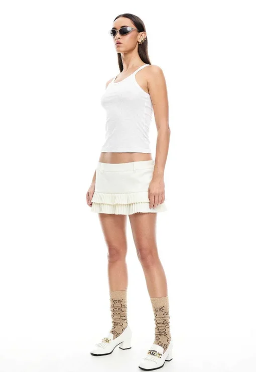 Double Ruffle Mini Skort