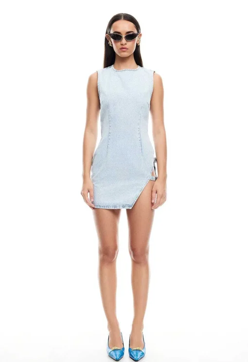 Sculpted Denim Mini