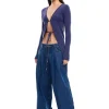 Slouched Tie Up Jean