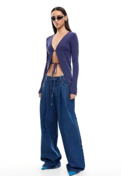 Slouched Tie Up Jean