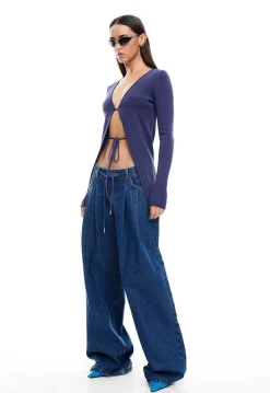 Slouched Tie Up Jean
