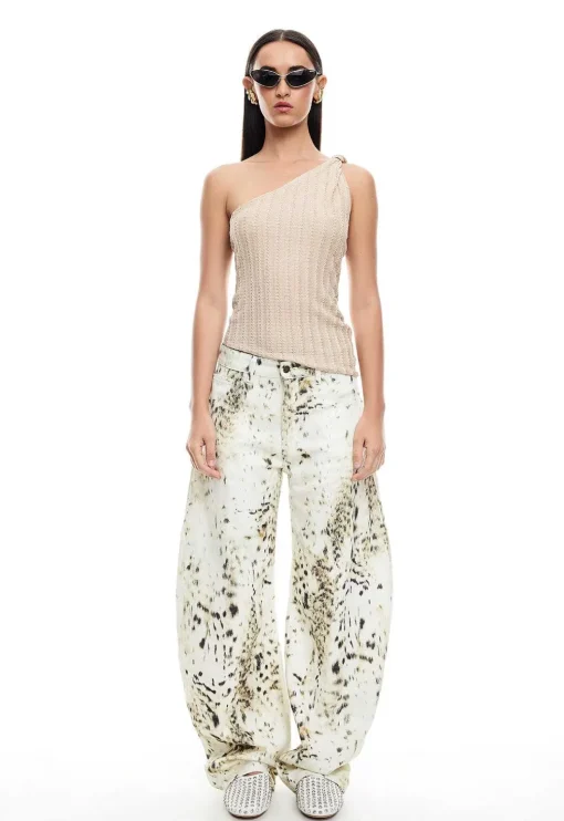 Unveiling One Shoulder Top