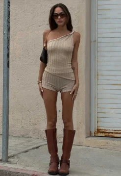 Unveiling One Shoulder Top
